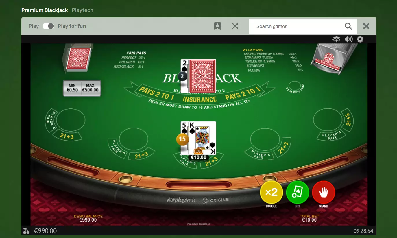 Como “dividir” no Blackjack