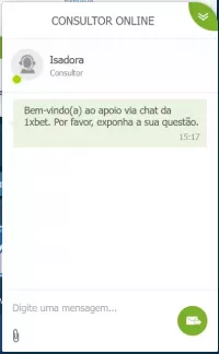 Chat ao vivo 1xBet