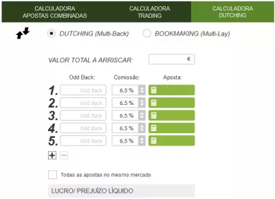 Calculadoras de apostas da Academia