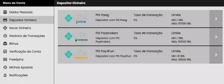 Pagamentos na Betfast io