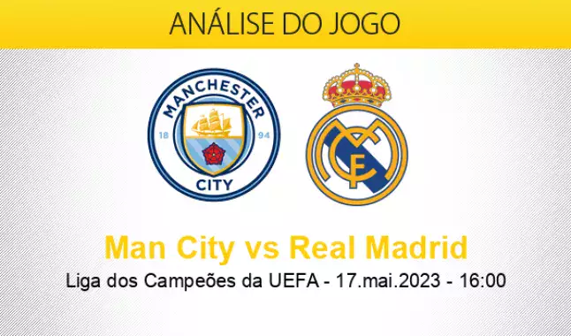 Manchester City 4-0 Real Madrid (17 de mai, 2023) Placar Final