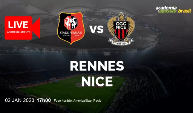 Rennes Nice live stream | Ligue 1 | 2 janeiro 2023