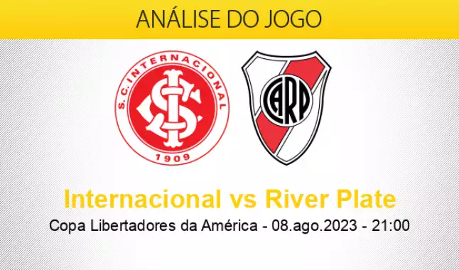 Internacional x River Plate : odds, estatísticas e informações do jogo de  volta das oitavas de final da Libertadores