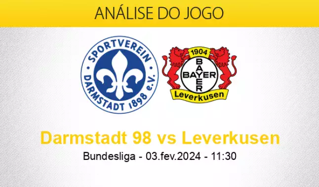 Prognóstico Darmstadt 98 Bayer Leverkusen