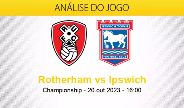Palpite Rotherham United x Ipswich Town: 20/10/2023 - 2ª Divisão