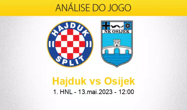 Hajduk Split x NK Osijek Prognóstico, Odds e Dicas de Apostas 22