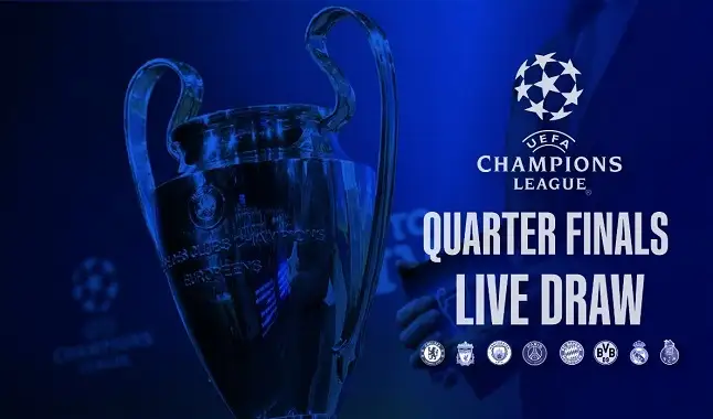 Champions League: Confrontos das quartas de final definidos