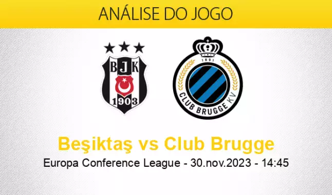 Besiktas vs Club Brugge en vivo Conference League Fase De Grupos 