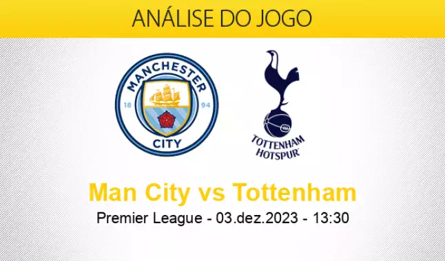 Tottenham Hotspur x Manchester City Estatísticas Confronto Direto