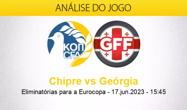 Palpite Geórgia x Chipre: 15/10/2023 - Eliminatórias da Eurocopa