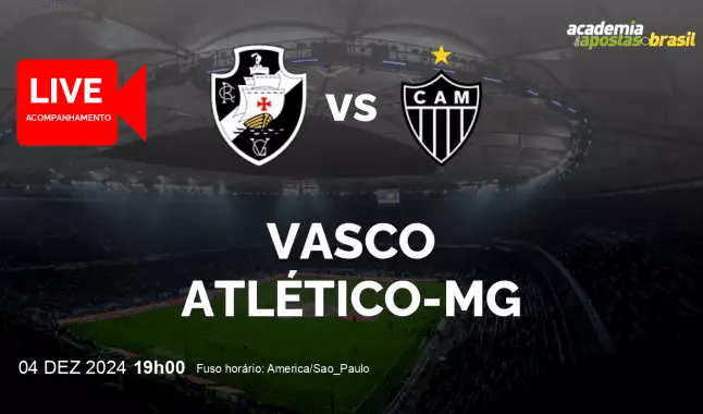 Vasco Atlético-MG livestream | Brasileirão Série A | 04 dezembro 2024