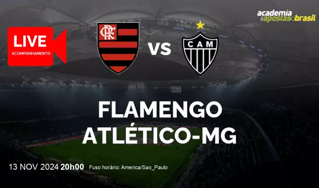 Flamengo Atlético-MG livestream | Brasileirão Série A | 13 novembro 2024