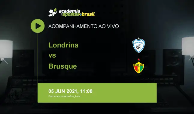 Londrina Brusque livestream | Série B | 05 junho 2021