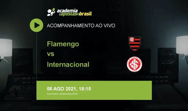 Flamengo Internacional livestream | Brasileirão Série A | 08 agosto 2021