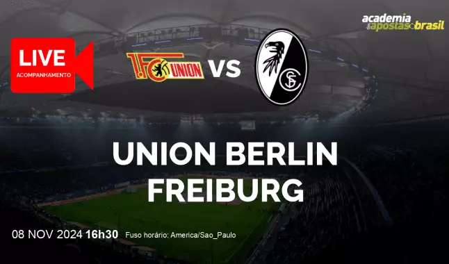 Union Berlin Freiburg livestream | Bundesliga | 08 novembro 2024