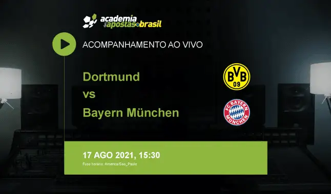 Dortmund Bayern Munique livestream | Super Cup | 17 agosto 2021