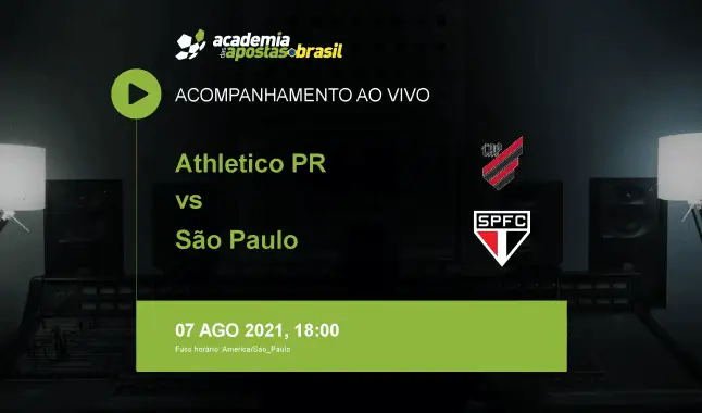 Athletico PR São Paulo livestream | Brasileirão Série A | 07 agosto 2021