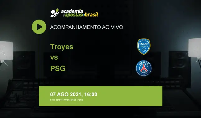 Troyes PSG livestream | Ligue 1 | 07 agosto 2021