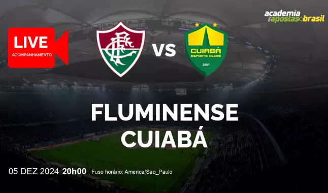 Fluminense Cuiabá livestream | Brasileirão Série A | 05 dezembro 2024