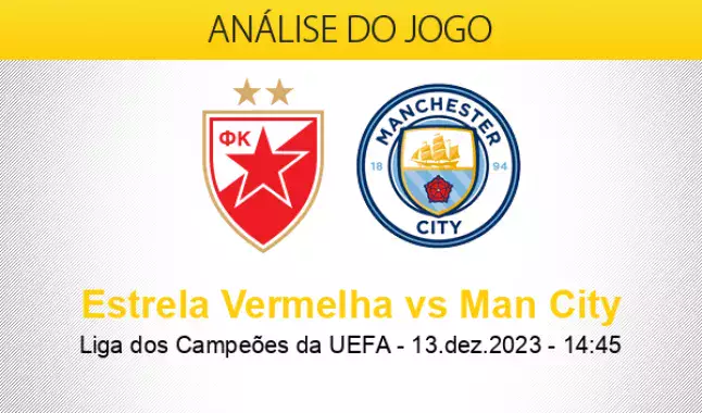 Palpite: Estrela Vermelha x Manchester City – Liga dos Campeões – 13/12/2023